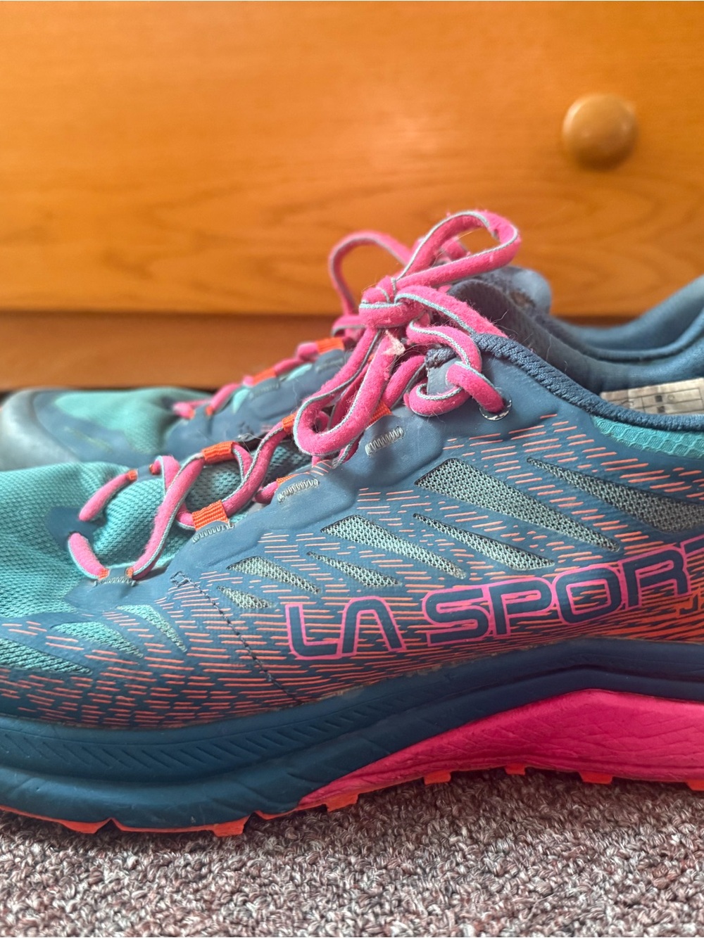 La Sportiva Women’s Trail Sneakers — Teal & Pink Accents